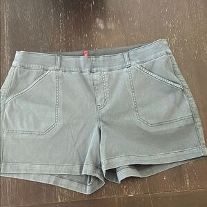 SPANX Blue Cargo Shorts Relaxed Fit